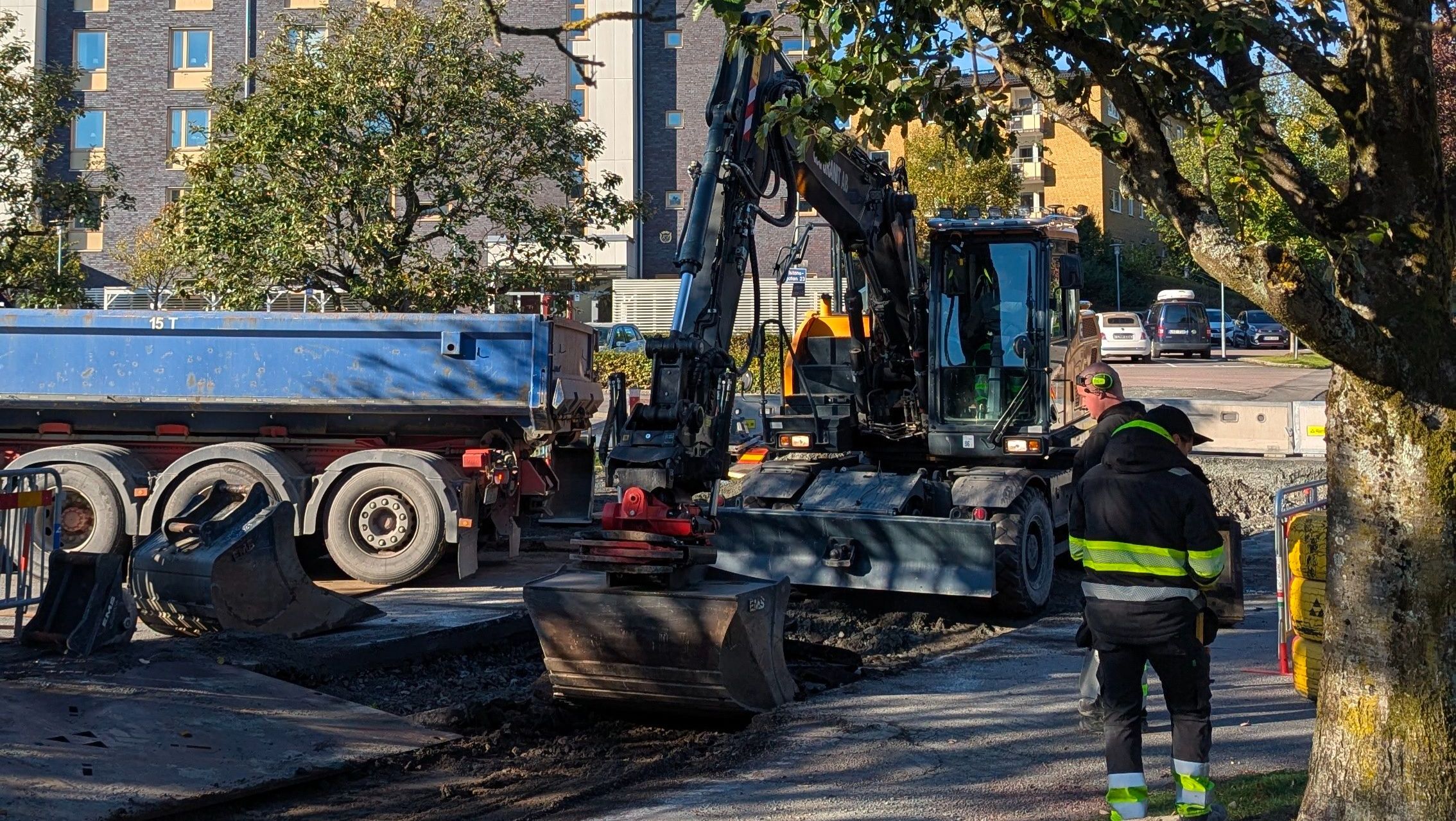 Projektledning av markförberedande schakning