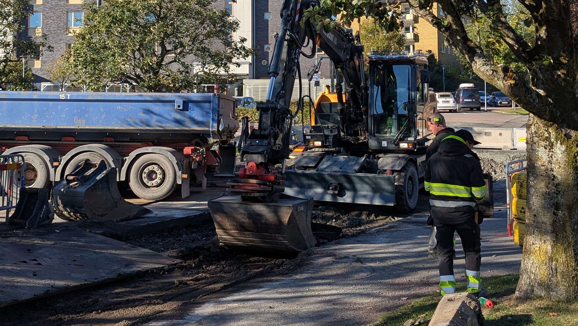 Projektledning av markförberedande schakning