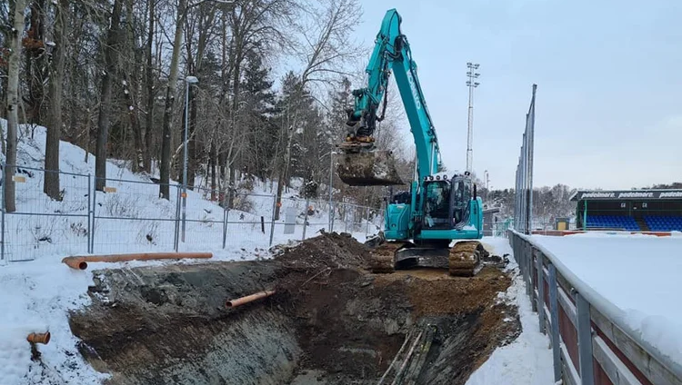 Grävare Markarbeten